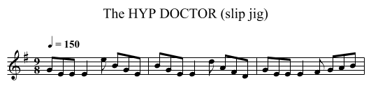 HYP DOCTOR (slip jig), The - staff notation