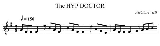 HYP DOCTOR, The - staff notation