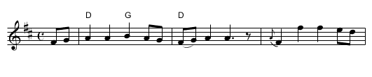 Hyttstenspolketten - staff notation