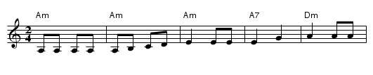 Hyv&auml;n illan - staff notation