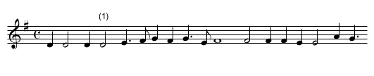 I. Disdaine me still - staff notation