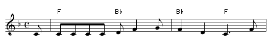 I gave my love a cherry - staff notation