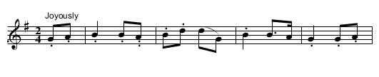 I have come from a Happy Land. Dal.022 - staff notation