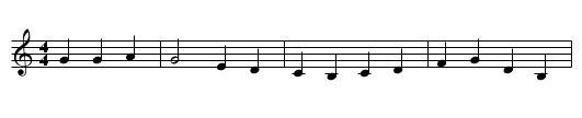 I Know My Love - staff notation