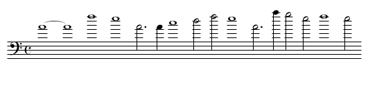 I. Lacrimae Antiquae. - staff notation