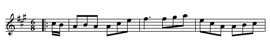 I lo'e nae a Laddie but ane - staff notation
