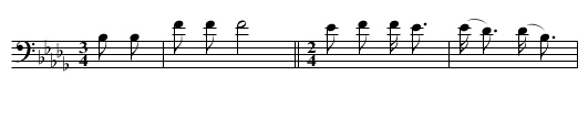 I Look for Him in Vain - staff notation