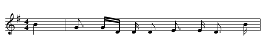 I Lost My Love - staff notation