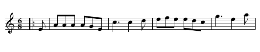 I Lost my Love - staff notation