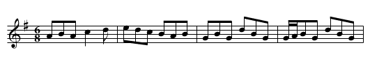 I Rambled Once - staff notation