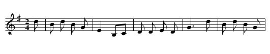 I rode my little horse - Hext - staff notation