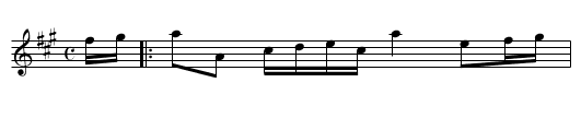 I saw My Love come Passing by Me - staff notation