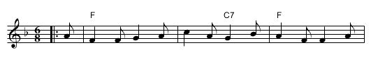 I Saw Three Ships - staff notation