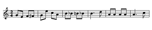 I Want a Girl - staff notation