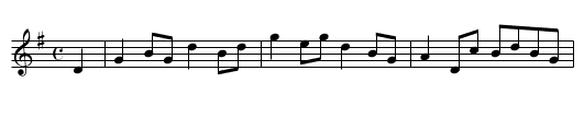 I Was One Day at Whapping - staff notation