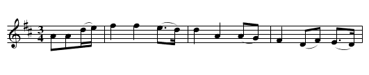 I will drink no more - staff notation