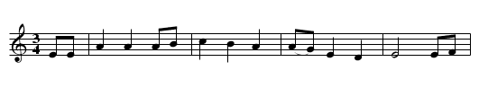 I Will Give My Love an Apple - staff notation