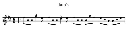 Iain's - staff notation