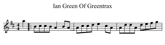 Ian Green Of Greentrax - staff notation