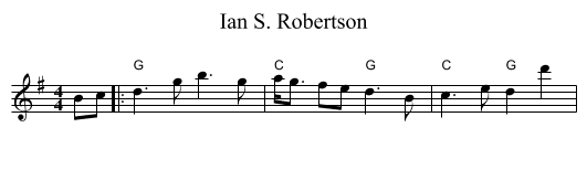Ian S. Robertson - staff notation