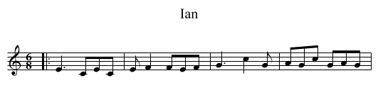 Ian - staff notation