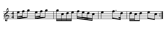 Ice House Schottische No. 1 - staff notation