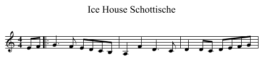 Ice House Schottische - staff notation