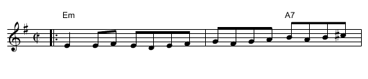 Ice on the Pond - staff notation