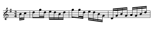 Ice on the Pumphandle - staff notation