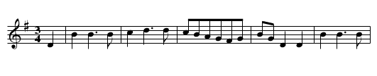Ice on the Water - staff notation