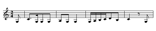 ICH BIN DER DOKTOR EISENBART - staff notation