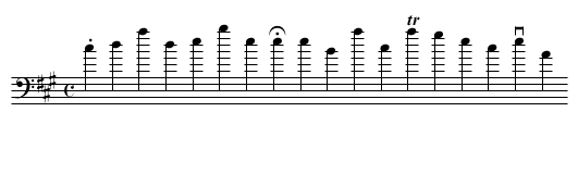 Ich dank dir, lieber Herre - staff notation