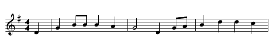 ICH HATT EINEN KAMERADEN - staff notation