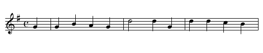 Ich h&ouml;rt ein Sichlein rauschen - staff notation