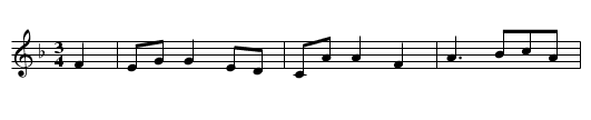 ICH LEGTE MICH NIEDER INS GRUNIGE GRAS - staff notation