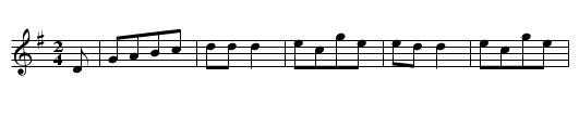 ICH NEHM MEIN GLAESCHEN IN DIE HAND - staff notation
