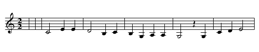 ICH SCHWING MEIN HORN INS JAMMERTHAL - staff notation