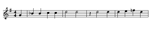 ICH WILL ZU LAND AUSREITEN - staff notation
