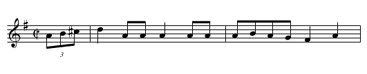 Icy Mountain - staff notation
