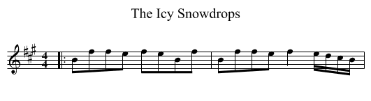 Icy Snowdrops, The  - staff notation