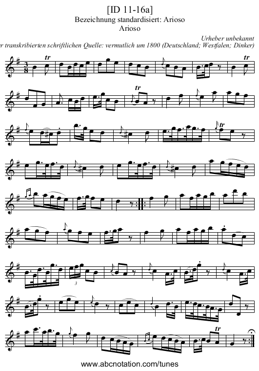 [ID 11-16a] - staff notation