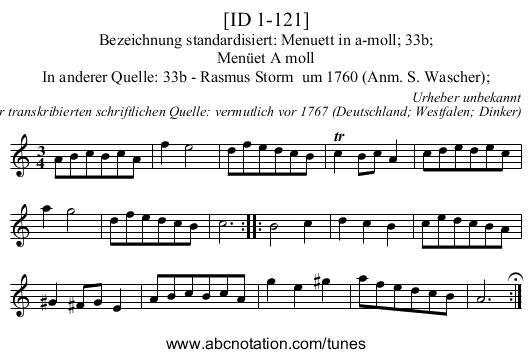 [ID 1-121] - staff notation