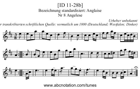 [ID 11-28b] - staff notation