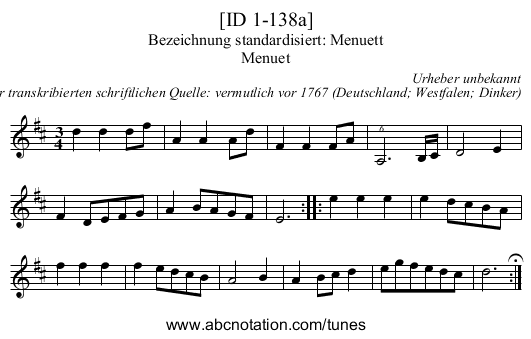 [ID 1-138a] - staff notation