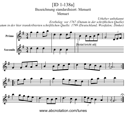 [ID 1-138a] - staff notation