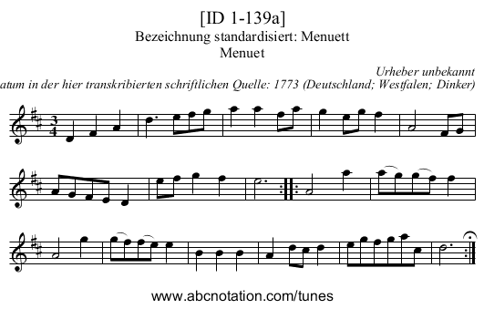 [ID 1-139a] - staff notation