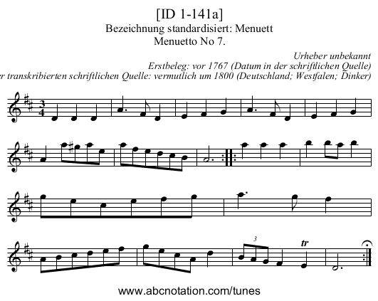 [ID 1-141a] - staff notation