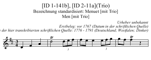 [ID 1-141b], [ID 2-11a](Trio) - staff notation