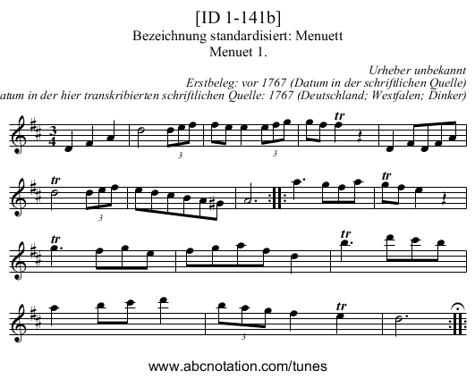 [ID 1-141b] - staff notation