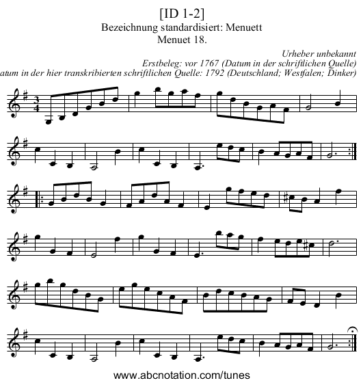[ID 1-2] - staff notation